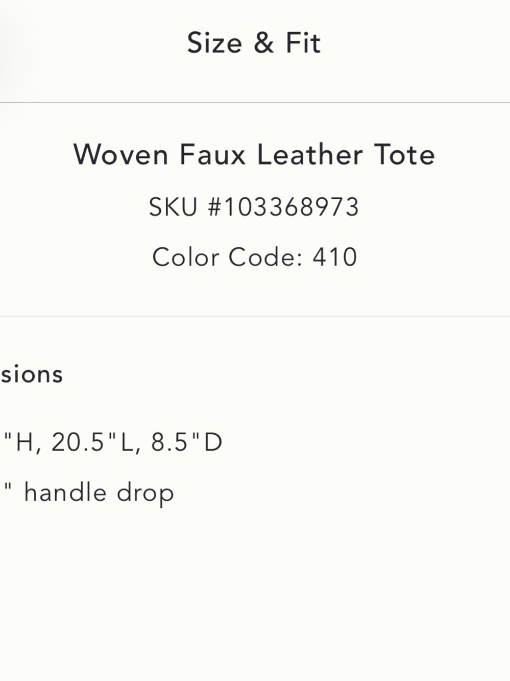 Woven Faux Leather Tote Bag in Light Blue - Picture 8 of 8